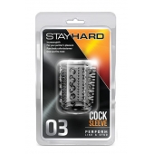Прозрачная насадка с шипами и шишечками STAY HARD COCK SLEEVE 03 CLEAR - Blush Novelties - в Твери купить с доставкой