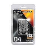 Прозрачная насадка с бороздками STAY HARD COCK SLEEVE 04 CLEAR - Blush Novelties - в Твери купить с доставкой