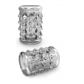 Прозрачная насадка с капельками STAY HARD COCK SLEEVE 05 CLEAR - Blush Novelties - в Твери купить с доставкой