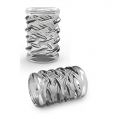 Прозрачная насадка с объёмными чёрточками STAY HARD COCK SLEEVE 06 CLEAR - Blush Novelties - в Твери купить с доставкой