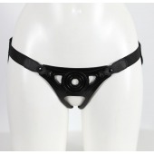 Черный пояс унисекс с коннектором - LOVETOY (А-Полимер) - купить с доставкой в Твери