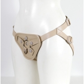 Бежевый пояс с двумя типами крепления насадок - LOVETOY (А-Полимер) - купить с доставкой в Твери