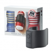 Набор Tenga Cup Vibrator 1st Set: вибратор Cup Vibrator, мастурбатор Original Vacuum Cup, мастурбатор Premium Original Vacuum Cup - Tenga - в Твери купить с доставкой