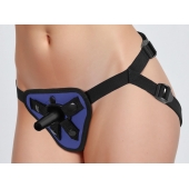 Синий универсальный пояс с 2 видами фиксации - LOVETOY (А-Полимер) - купить с доставкой в Твери