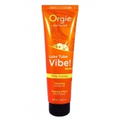 Гель с эффектом вибрации Lube Tube Vibe Medium Pina Colada - 100 мл. - ORGIE - купить с доставкой в Твери