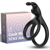 Черное эрекционное кольцо с подхватом мошонки - Boys of Toys - в Твери купить с доставкой