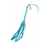 Голубая кожаная плеть - 50 см. - Pecado - купить с доставкой в Твери