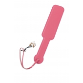 Розовый кожаный пэддл - 37 см. - Pecado - купить с доставкой в Твери