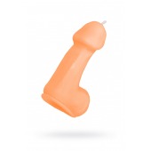 Оранжевая свеча в форме пениса - 47 гр. - Pecado - купить с доставкой в Твери