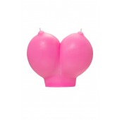 Розовая свеча «Сиськи» - 150 гр. - Pecado - купить с доставкой в Твери