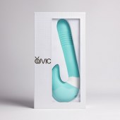 Бирюзовый вибростимулятор зоны G 2-в-1 - Youvic