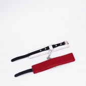 Бело-красные кожаные оковы - Crazy Handmade - купить с доставкой в Твери