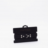 Черный ошейник из высококачественной натуральной кожи - Crazy Handmade - купить с доставкой в Твери