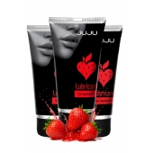 Набор из 3 съедобных лубрикантов JUJU со вкусом клубники - JuJu - купить с доставкой в Твери
