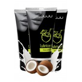 Набор из 3 съедобных лубрикантов JUJU со вкусом кокоса - JuJu - купить с доставкой в Твери