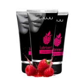 Набор из 3 съедобных лубрикантов JUJU со вкусом малины - JuJu - купить с доставкой в Твери