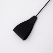 Стек с широким черным кожаным наконечником и металлической ручкой - 67 см. - Crazy Handmade - купить с доставкой в Твери