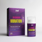 Стимулирующий гель с эффектом вибрации Blackberry Vibration - 15 мл. - INTT - купить с доставкой в Твери