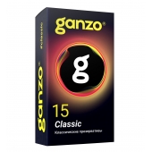 Классические презервативы с обильной смазкой Ganzo Classic - 15 шт. - Ganzo - купить с доставкой в Твери