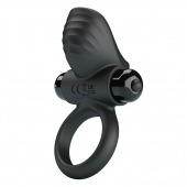 Черное эрекционное кольцо с вибрацией Adrien - Baile - в Твери купить с доставкой