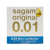 Увлажнённый презерватив Sagami Original 0.01 Extra Lub - 1 шт. - Sagami - купить с доставкой в Твери