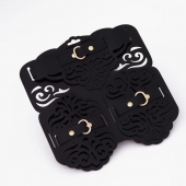 Фигурный набор для БДСМ-игр с узорами и золотистой фурнитурой - Crazy Handmade - купить с доставкой в Твери