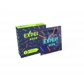 Светящиеся в темноте презервативы Expert Neon - 3 шт. - Expert - купить с доставкой в Твери