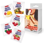 Набор из 5 саше съедобных смазок Tutti-Frutti - Биоритм - купить с доставкой в Твери
