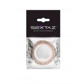 Эрекционное кольцо с бежевыми «ресничками» - Sextaz - в Твери купить с доставкой