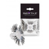 Эластичное эрекционное кольцо с черными «ресничками» - Sextaz - в Твери купить с доставкой