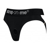 Черные трусики для насадок Heroine Lingerie Harness - size XL - Strap-on-me - купить с доставкой в Твери