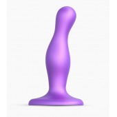 Фиолетовая насадка Strap-On-Me Dildo Plug Curvy size S - Strap-on-me - купить с доставкой в Твери