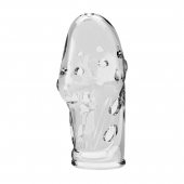 Прозрачная насадка на пенис Booker - 8 см. - Baile - в Твери купить с доставкой