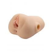 Телесный мастурбатор с вибрацией Double Pounder Vibrating Squeeze Stroker - Pipedream - в Твери купить с доставкой