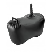 Черное надувное кресло с платформой для фиксации дилдо Body Dock Inflatable Love Seat - Pipedream - купить с доставкой в Твери