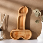 Деревянное блюдо для подачи в форме члена (25 х 16,5 х 1,7 см) - Сима-Ленд - купить с доставкой в Твери