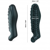 Серая силиконовая насадка на пенис с подхватом Manwan Ryzer - Manwan - в Твери купить с доставкой