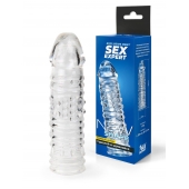 Прозрачная закрытая насадка на пенис - 17 см. - Sex Expert - в Твери купить с доставкой