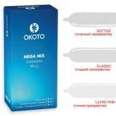 Презервативы OKOTO Mega Mix - 18 шт. - Sitabella - купить с доставкой в Твери