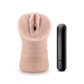 Телесный мастурбатор-вагина Ayumi с вибрацией - Blush Novelties - в Твери купить с доставкой