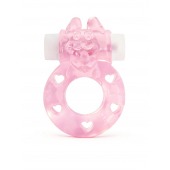 Розовое эрекционное виброкольцо в форме зайчика - 1137 - в Твери купить с доставкой