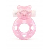 Розовое эрекционное виброкольцо в форме мишки - 1137 - в Твери купить с доставкой