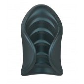 Серый сквозной мастурбатор с вибрацией Manwan Starter - Manwan - в Твери купить с доставкой