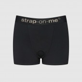 Черные трусики-боксеры для фиксации насадок Strap-on-me Harness Lingerie Allure - size S - Strap-on-me - купить с доставкой в Твери