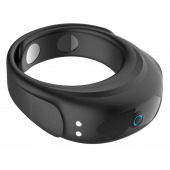 Черное эрекционное виброкольцо на ремешках - Boys of Toys - в Твери купить с доставкой