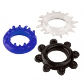 Набор из 3 эрекционных колец разного цвета и рельефа - Boys of Toys - в Твери купить с доставкой