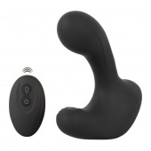Черная анальная вибропробка с функцией расширения RC Butt Plug with 3 functions - Orion - в Твери купить с доставкой