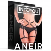 Черные стрепы на бёдра Aneir - Intoyou - купить с доставкой в Твери