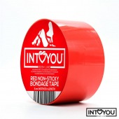 Красный скотч для фиксации Non-Sticky Bondage Tape - 15 м. - Intoyou - купить с доставкой в Твери