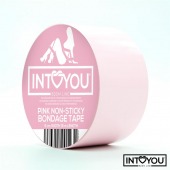 Розовый скотч для фиксации Non-Sticky Bondage Tape - 15 м. - Intoyou - купить с доставкой в Твери
